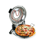 Wiltec 1200W pekač za pico – kamnita plošča 32cm do 400°C