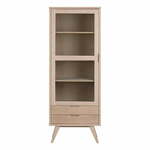 Vitrina v hrastovem dekorju 72x190 cm A-Line - Actona