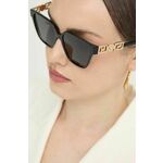 Sončna očala Versace ženska, črna barva, 0VE4471B - črna. Sončna očala iz kolekcije Versace. Model z enobarvnimi stekli in okvirji iz plastike. Ima filter UV 400.