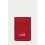 Levi's denarnica - rdeča. Srednje velika denarnica iz kolekcije Levi's. Model izdelan iz tekstilnega materiala.