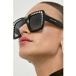 Sončna očala Carolina Herrera ženski, črna barva - črna. Sončna očala iz kolekcije Carolina Herrera. Model s toniranimi stekli in okvirjem iz plastike.