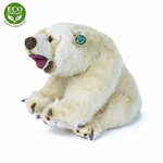 WEBHIDDENBRAND Rappa Plišasti polarni medved, sedeči 43 cm EKOLOŠKO PRIJAZNO