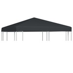 Streha za paviljon 310 g/m² 3x3 m siva