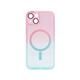 Chameleon Apple iPhone 14 - Gumiran magnetni ovitek (TPU Magnetic) - ombre roza-mint