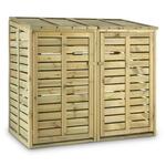 Waldbeck ORDNUNGSHÜTER 2T, ŠKATLA ZA KOŠ ZA SMETI, 145 x 130 x 87 cm (Š X V X D), 2 KOŠA, FSC - BOR