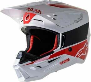 Alpinestars S-M5 Bond Helmet White/Red Glossy S Čelada
