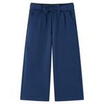 vidaXL Otroške hlače s širokimi hlačnicami mornarsko modre 104