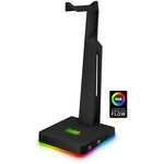 CONNECT IT NEO Stand-It RGB stojalo za slušalke vozlišče USB, črno