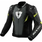 Rev'it! Jacket Control Black/Neon Yellow 50 Usnjena jakna