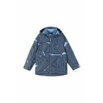 Otroška jakna Reima Schiff - modra. Otroška jakna iz kolekcije Reima. Prehoden model, izdelan iz vodoodpornega materiala. Trpežen model, ki je idealen za slabe vremenske razmere.