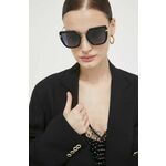 Sončna očala Marc Jacobs ženski, črna barva - črna. Sončna očala iz kolekcije Marc Jacobs. Model z enobarvnimi stekli in okvirji iz kombinacije umetne snovi in kovine. Ima filter UV 400.