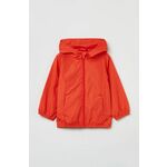 Otroška vodoodporna jakna OVS oranžna barva - oranžna. Otroška Jakna iz kolekcije OVS. Prehoden model izdelan iz enobarvnega materiala.