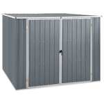 shumee Vrtna lopa siva 195x198x159 cm pocinkano jeklo