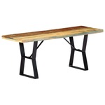 vidaXL Klop iz trdnega predelanega lesa 110 cm