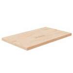 VIDAXL Kopalniški pult 100x60x4 cm neobdelana trdna hrastovina