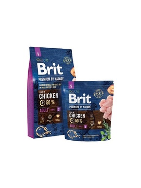 Krma brit premium by nature adult small odrasli piščanec 3 kg