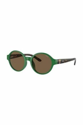 Otroška sončna očala Polo Ralph Lauren zelena barva