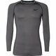 Nike Pro Dri-FIT Slim-Fit LS Shirt, Iron Gray/Black - XXL
