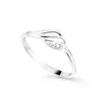 Cutie Jewellery Očarljiv prstan iz belega zlata s cirkoni Z8023-10-X-2 (Obseg 60 mm) Belo zlato 585/1000