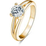 Beneto Srebrni prstan s kristali AGG199 (Obseg 52 mm) srebro 925/1000