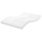 vidaXL Vzmetnica iz pene bela 120x200 cm 7-conska trdota 20 ILD