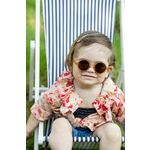 Otroška sončna očala Ki ET LA rjava barva - rjava. Otroški sončna očala iz kolekcije Ki ET LA. Model z enobarvnimi stekli in okvirji iz plastike. Ima filter UV 400.
