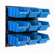 botle Stenska plošča za orodje 39 x 39 cm z 9 kos Škatla viseče Modra škatle Sistem za shranjevanje