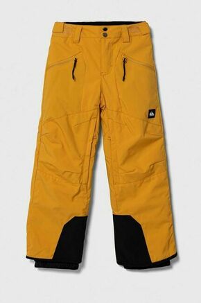 Otroške hlače Quiksilver rumena barva - rumena. Otroški hlače iz kolekcije Quiksilver. Model izdelan iz enobarvne tkanine.