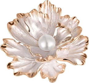 JwL Luxury Pearls Unikatna cvetna broška 2in1 s pravim biserom JL0573