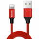 BASEUS Yiven Braid kabel USB / Lightning 1,8m, rdeč