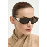 Sončna očala Bottega Veneta ženska, rjava barva, BV1277S - rjava. Sončna očala iz kolekcije Bottega Veneta. Model z enobarvnimi stekli in okvirji iz plastike. Ima filter UV 400.