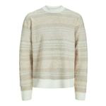 JACK & JONES Pulover 'JORRIDGEWOOD' kamela / bela