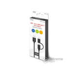 Savio CL-128 2in1 micro USB/Type C kabel, 1m