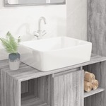 vidaXL Umivalnik bel 48x37x13 cm keramični pravokotni