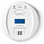 Nedis Detektor ogljikovega monoksida/ EN 50291/ glasnost 85 dB/ 2x AA/ življenjska doba do 5 let/ bela