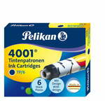 Pelikan črnilni vložki 4001 TP/6, 6/1, modri, potiskani