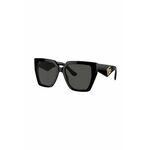 Sončna očala Dolce &amp; Gabbana ženska, črna barva, 0DG4438 - črna. Sončna očala iz kolekcije Dolce &amp; Gabbana. Model z enobarvnimi stekli in okvirji iz plastike. Ima filter UV 400.