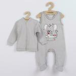 Dojčenska komplet New Baby Mouse siva 80 (9-12m)