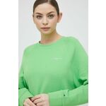 Bluza Tommy Hilfiger ženska, zelena barva - zelena. Mikica iz kolekcije Tommy Hilfiger. Model izdelan iz tanke, elastične pletenine.