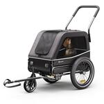 KLARFIT Goldie S Hybrid, príves na bicykel pre psov, pre male/stredné psy, polyestrová sieťovina