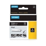 DYMO Rhino ind trak 12 mm, črna na beli, vinil 1805435