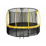 Greatstore Jumpi 435cm/14FT Maxy Comfort Plus Rumeni vrtni trampolin z notranjo mrežo