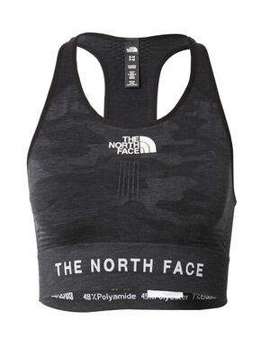 Športni modrček The North Face črna barva - črna. Športni nedrček iz kolekcije The North Face. Model brezšivni z nizko oporo.