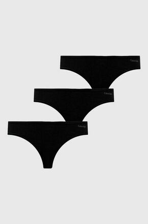 Spodnjice Calvin Klein Underwear 3-pack črna barva - črna. Spodnjice iz kolekcije Calvin Klein Underwear. Model izdelan iz elastične