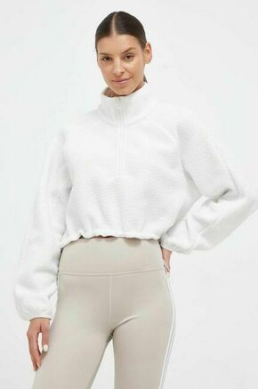 Športni pulover Calvin Klein Performance bela barva - bela. Športni pulover iz kolekcije Calvin Klein Performance. Model izdelan iz flis materiala.