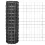 Evro ograja iz jekla 10x1,2 m siva