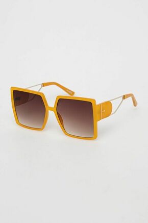 Sončna očala Aldo Annerelia žensko - rumena. Sončna očala iz kolekcije Aldo. Model s enobarvnimi stekli in okvirji iz kombinacije umetne snovi in kovine. Ima filter UV 400.