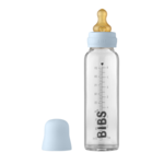 BIBS Baby Glass Bottle 225 ml steklenička za dojenčke Baby Blue 225 ml