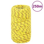 vidaXL Vrv za čoln rumena 2 mm 250 m polipropilen
