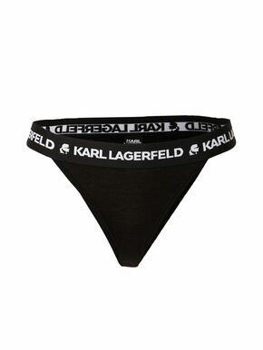 Brazilke Karl Lagerfeld črna barva - črna. Brazilke iz kolekcije Karl Lagerfeld. Model izdelan iz enobarvne pletenine.